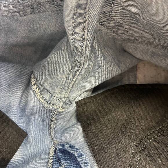 Miss Me Jeans Women's Size 26 (2) Signature Skinny Southwestern Feather Bling - Picture 16 of 16